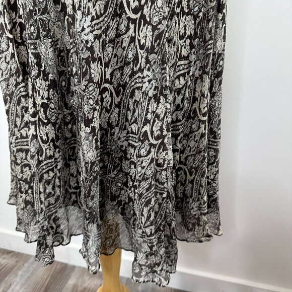 VTG Charter Club Midi Dress Sz 8 Floral V Neck Babydoll Sleeveless Fairy Preppy - Picture 6 of 13